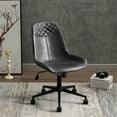 thumbnail image 4 of Duhome Desk Chair Faux Leather Swivel Office Chair with Wheels Computer Chair Adjustable Height, Gray, 4 of 7