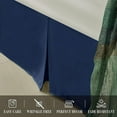 thumbnail image 5 of Elegant Comfort 1-Piece Solid Bed Skirt, 1500 Thread Count Quality, Minimalist Design with a Modern Look- Easy Care, Wrinkle and Stain Resistant, Bedskirt, Full, Midnight Navy, 5 of 5