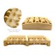 thumbnail image 3 of Masajeador de pies con rodillo de madera de 5 filas que alivia la celulitis, regalo de spa, mejora el cuidado y la relajación de los pies, 3 of 5