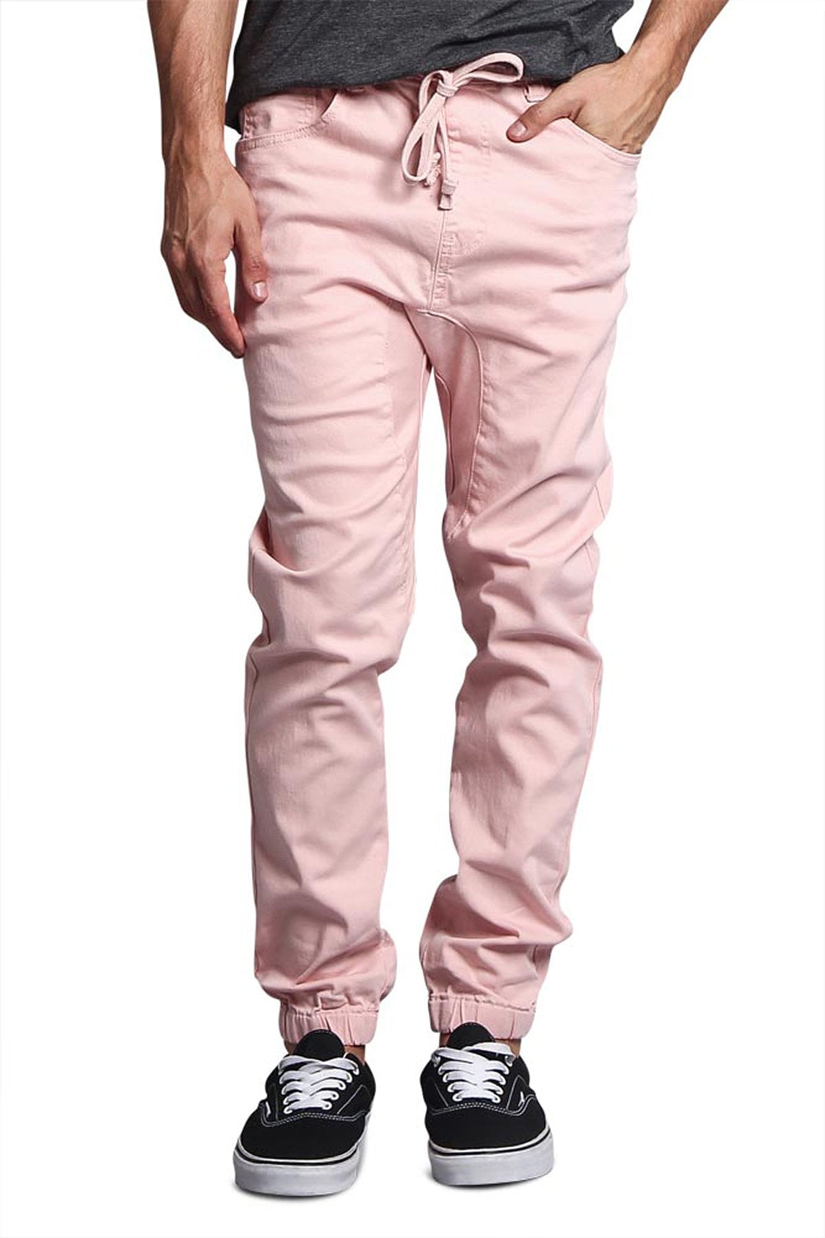 pink adidas joggers mens