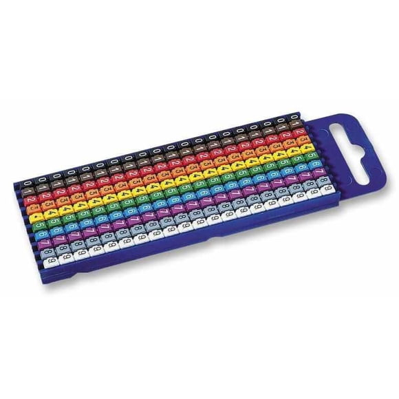 HELLERMANNTYTON - Kit de Marquage de Câble à Encliqueter Codé en Couleur (Boîte de 500)