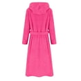 thumbnail image 6 of Cethrio Girls Bathrobes, Warm Long Sleeve Winter Fleece Sleepwear Robes with Belt Hot Pink Size 14-16, 6 of 6