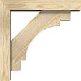 thumbnail image 3 of Ekena Millwork 4"W x 16"D x 16"H Merced Block Rough Sawn Bracket w/ Offset Brace, Douglas Fir, 3 of 25