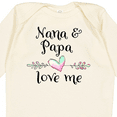 thumbnail image 4 of Inktastic Nana and Papa Love Me Heart Grandchild Boys or Girls Long Sleeve Baby Bodysuit, 4 of 5