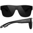 thumbnail image 7 of Grinderpunch Cover-Ups Black Fit Over Sunglasses - Wrap Around Sunglasses - People Who Wear Prescription Glasses in the Sun - Black, 7 of 7