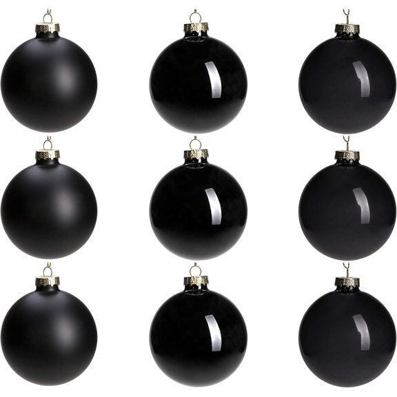 Glass Christmas Ornaments, Hanging Christmas Baubles for Xmas Tree Decoration, Wedding Party Gift