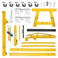 thumbnail image 7 of 2 Ton Folding Hydraulic Engine Hoist with Lever, Folding Engine Shop Crane Hoist Lift, Heavy Cherry Picker with 6 Wheels for Garage, Workshop, 7 of 7