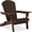 Dark Brown, variant on Best Choice Products Folding Adirondack Chair Outdoor, Wooden Accent Lounge Furniture w/ 350lb Capacity - Black