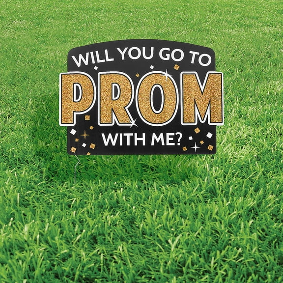 Fun Express Go With Me to Prom Yard Sign