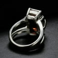 thumbnail image 6 of EOEMY 18mm Red Cz Princess Cut Band Men'S Titanium Steel Wedding Gift Ring Size 7-12, 6 of 6