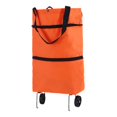 thumbnail image 2 of Chariot de Courses Portable avec Roues Chariot Pliable Sac à Main Roulant pour Courses, 2 of 6