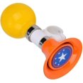thumbnail image 3 of Bocina de bicicleta para niños, campana de advertencia de bocina de bicicleta para niños de goma metálica, accesorio para niños y niñas, naranja JM, 3 of 5