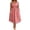 01 Pink, variant on Bohemian Wedding Guests Dress for Women Summer Floral Print Cross Front A-Line Swing Midi Dresses with Pockets