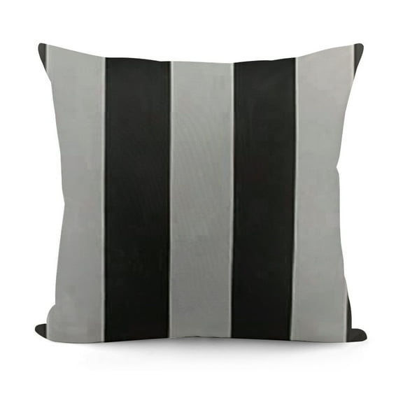 YINGXI Throw Pillow Cover Gray Black Design Decorative Pillow Case Striped Home Decor Square 12x12in