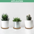 thumbnail image 6 of Uxcell 5-Pack Cork Plant Coasters, 4 Inch Fabric Plant Mat Cork Pads for Plants/Plant Coaster Mat [Dark Grey], 6 of 7