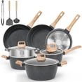 thumbnail image 1 of Juego de ollas y sartenes SODAY, utensilios de cocina antiadherentes, 13 unidades, 1 of 7