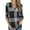 Black, variant on Okbop Womens Long Sleeve Workout Tops,Fashion Plaid Print Long Sleeve Breathable V-Neck Shirt Tops Women Blouse Work Shirts for Women