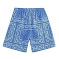 thumbnail image 6 of Men's Summer Boho Paisley Print Shorts Casual Adult Drawstring High Waisted Graphic Shorts with Pocket Mens Shorts Athletic with Pockets, 6 of 6