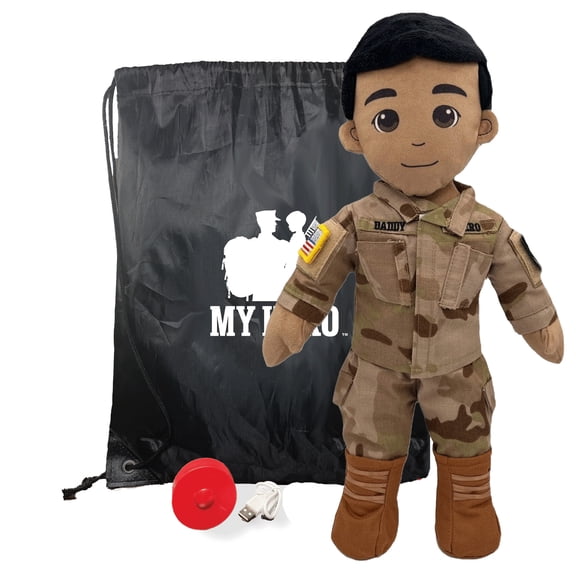 Customizable  Recordable My Hero Soldier: Plush Army Daddy Doll