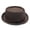 Coffee, variant on Unisex Mesh Straw Pork Pie Hat Short Rolled Brim Panama Fedora Hat Retro Trilby Jazz Cap Summer Beach Flat Top Boater Sun Cap Wine One Size