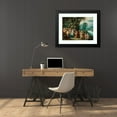 thumbnail image 4 of Louis de Caullery 24x19 Black Modern Framed Museum Art Print Titled - The Holy Family with Music-Making Angels in a Landscape, 4 of 5