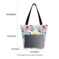 thumbnail image 4 of Vsdgher Cactus1 print Reusable Shopping Grocery Bags for Women Shopping with Pouch Foldable Pouch Lightweight Polyester Fabric, 4 of 6