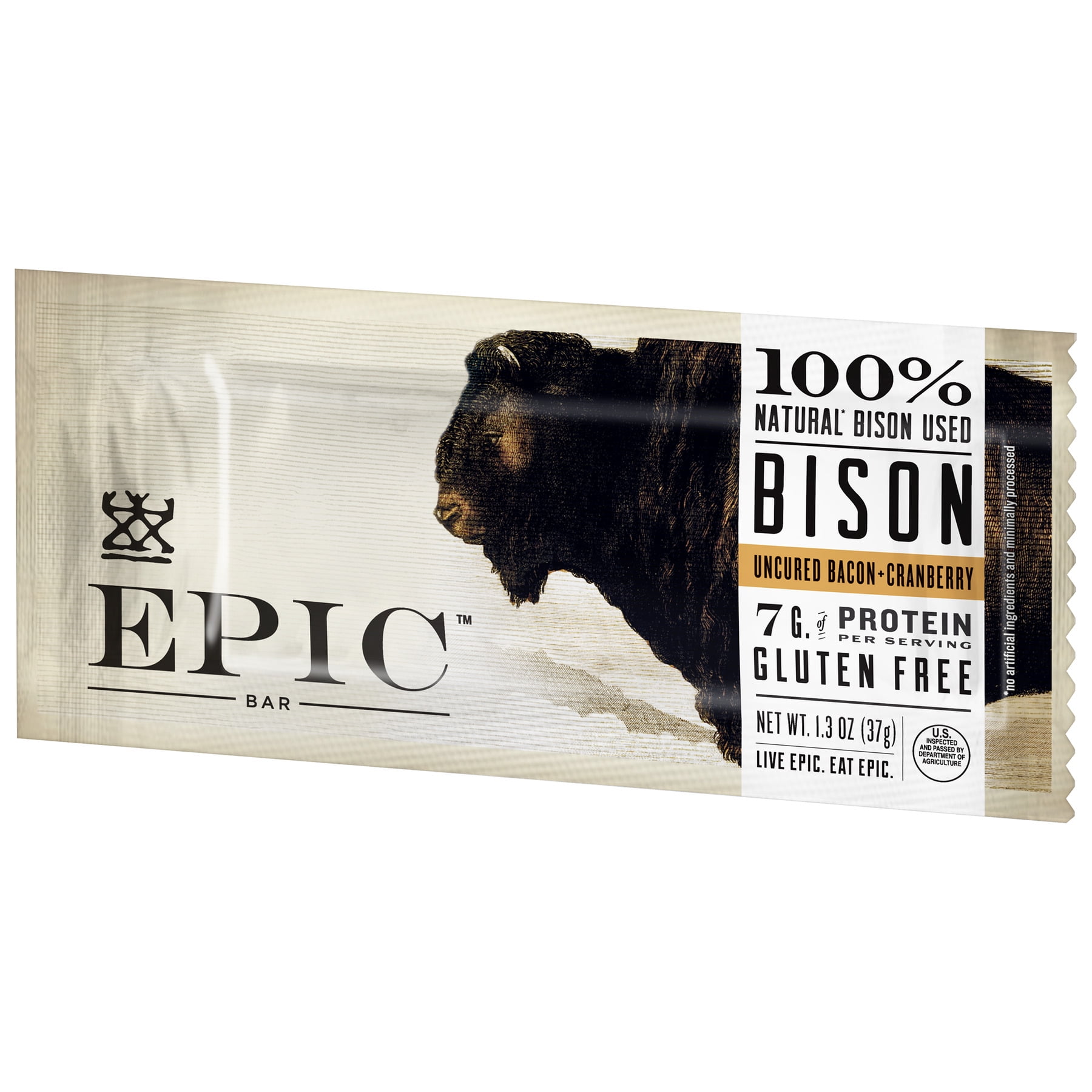 Epic - Bar - Bison - Uncured Bacon - Cranberry , 1.3 oz