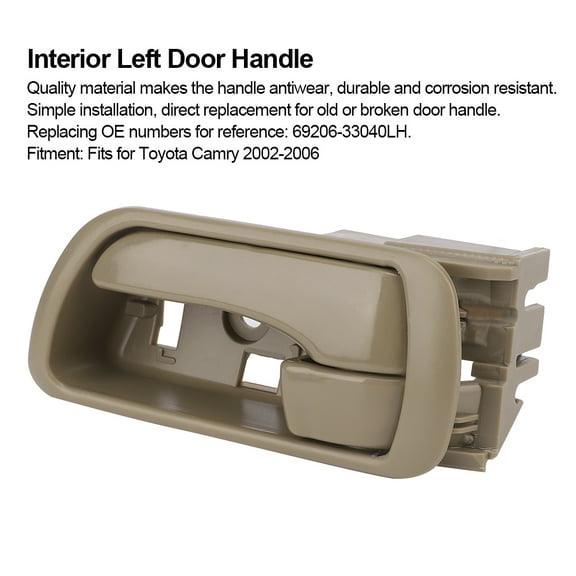 Interior Left Door Handle Fits for Toyota Camry 2002-2006 69206-33040LH Accessory