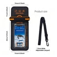 thumbnail image 4 of IP68 Waterproof Phone Pouch Double Space, Floating Waterproof Phone Case with Lanyard for iPhone 17 Pro Max 16 15 14 S26 S25, Phone Dry Bag Vacation Cruise Ship Travel Essentials 7.5'', 4 of 6