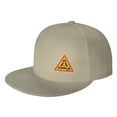 thumbnail image 1 of DouZhe Flat Brim Cap Snapback Hat, Play Game Eat Sleep Sign Prints Adjustable Yellow Adult Baseball Cap, 1 of 6