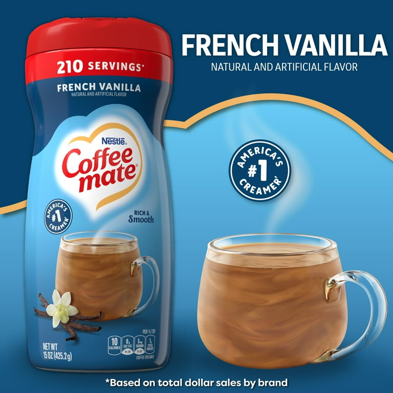 Coffee mate Powdered Creamer - French Vanilla Flavor - 15 fl oz (444 mL) - 1/Each Coffee mate Powdered Creamer - French Vanilla Flavor - 15 fl oz (444 mL) - 1/Each