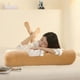 thumbnail image 5 of Almohada larga de terciopelo color crema con clip para dormir, cojín para piernas, cojín cilíndrico, almohadas de terciopelo, 5 of 6
