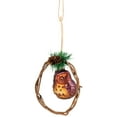 thumbnail image 4 of Northlight Glittered Owl in a Twig Wreath Glass Christmas Ornament - 5.25" -Brown, 4 of 6