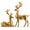 Gold, variant on Gold Reindeer Christmas Table Decoration Sitting and Standing, Modern Elk Sculpture, Reindeer Figurines, Deer Sculpture, Exquisite Warm Home Decoration for Living Room Table Fireplace