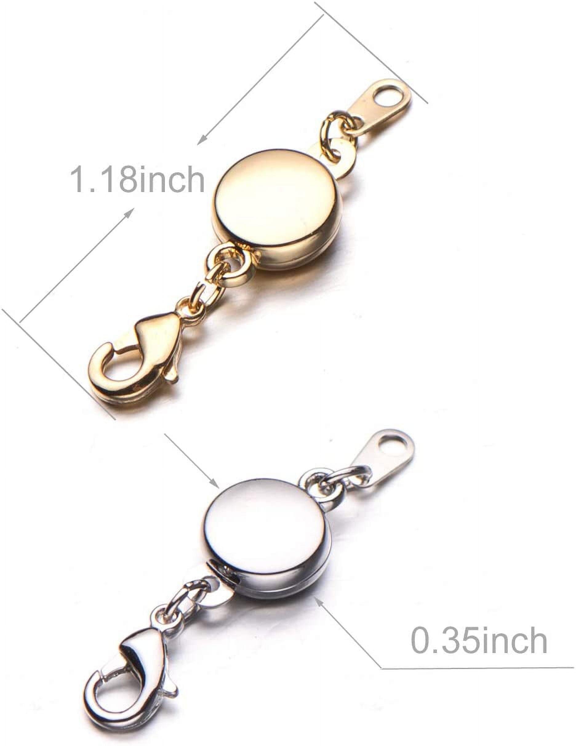  Zpsolution Layered Necklace Clasp, Locking Magnetic Multiple  Necklace Clasp Without Getting Tangled