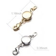 thumbnail image 2 of Zpsolution Locking Magnetic Clasps for Jewelry Necklaces Bracelets - Light and Small Keep The Clasp in Back, 2 of 6