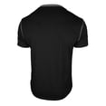 thumbnail image 3 of Dresfit Henley Shirts Mens Short Sleeve Button Down Business Tees Solid Loose Relaxed Fit Tennis T Shirts Basic Big and Tall Tops Black 2XL, 3 of 5