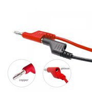 Cable Test Equipment Maintenance 1M Cable 2Pcs Banana Plug Power Supply Signal Detection Test Leads To Crocodile