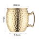 thumbnail image 1 of Taza con punta de martillo bañada en cobre Taza de cóctel nude Copa de vino familiar multifuncional, 1 of 4