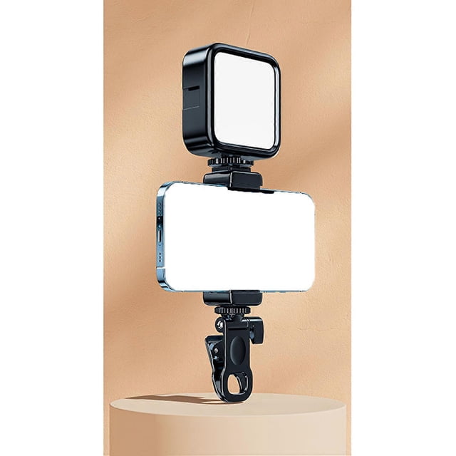 (B)Suitable for iPhone 15 Selfie Lamp with Clip, for Mobile Phone, Tablet, iPad, Laptop