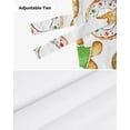 thumbnail image 6 of Christmas Watercolor Gingerbread Window Curtain for Living Room Christmas Kitchen Cabinet Tie-up Valance Curtain Rod Pocket, 6 of 6