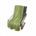 thumbnail image 3 of Green Soft Flannel Fleece Throw Blanket, Leaves Background Chameleons Repetitive Fresh Tones, Cozy Plush for Indoor and Outdoor Use, 50" x 60", Avocado Green Multicolor, by Ambesonne, 3 of 5