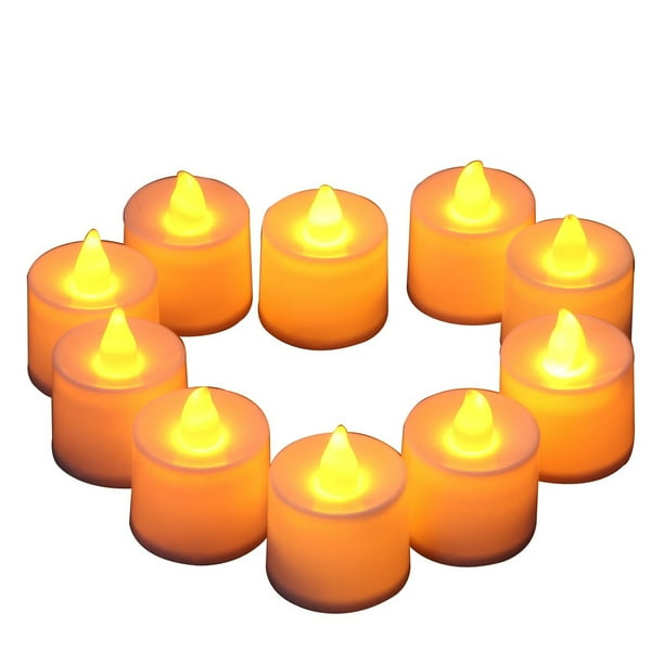 KAKOWELY 24 velas LED electrónicas sin llama, lámpara intermitente para decoración de bodas, fiestas y festivales.