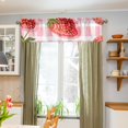 thumbnail image 4 of Strawberrys Girds Curtain Valances Farmhouse Design Window Treatment Decor Blackout Rod Pocket for Windows Living Room Kitchen 54" x 18", 4 of 5