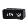 thumbnail image 4 of Lipstore Digital Alarm Clock Electronic Clock Charging Station Setting Desk Clock Black, 4 of 8