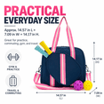 thumbnail image 7 of Waterproof Pickleball Paddle Bag for Men and Women, Large Capacity Tennis Bag with Adjustable Shoulder Strap and Zippered Paddle Compartment,M28, 7 of 7