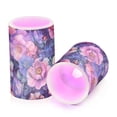 thumbnail image 7 of Yayeee Flameless Candles with Remote Flickering Battery Operated Multi Color Changing, Colorful Art Flowers, 7 of 7