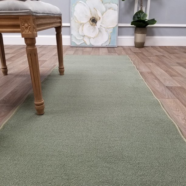Your Choice Length & Color Solid NonSlip Carpet Runner Rug Rubber