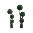 thumbnail image 5 of 1pc Topiary Trees Artificial Outdoor, Milan Grass Ball Topiary Trees, Fake Greenery Tree with Planter Pot for Home, Office, Porch Decor, 5 of 8