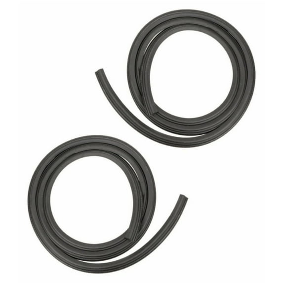 Front Body Mounted Door Seal Weatherstrip Rubber Pair Set For Ford Mazda 2 Dr